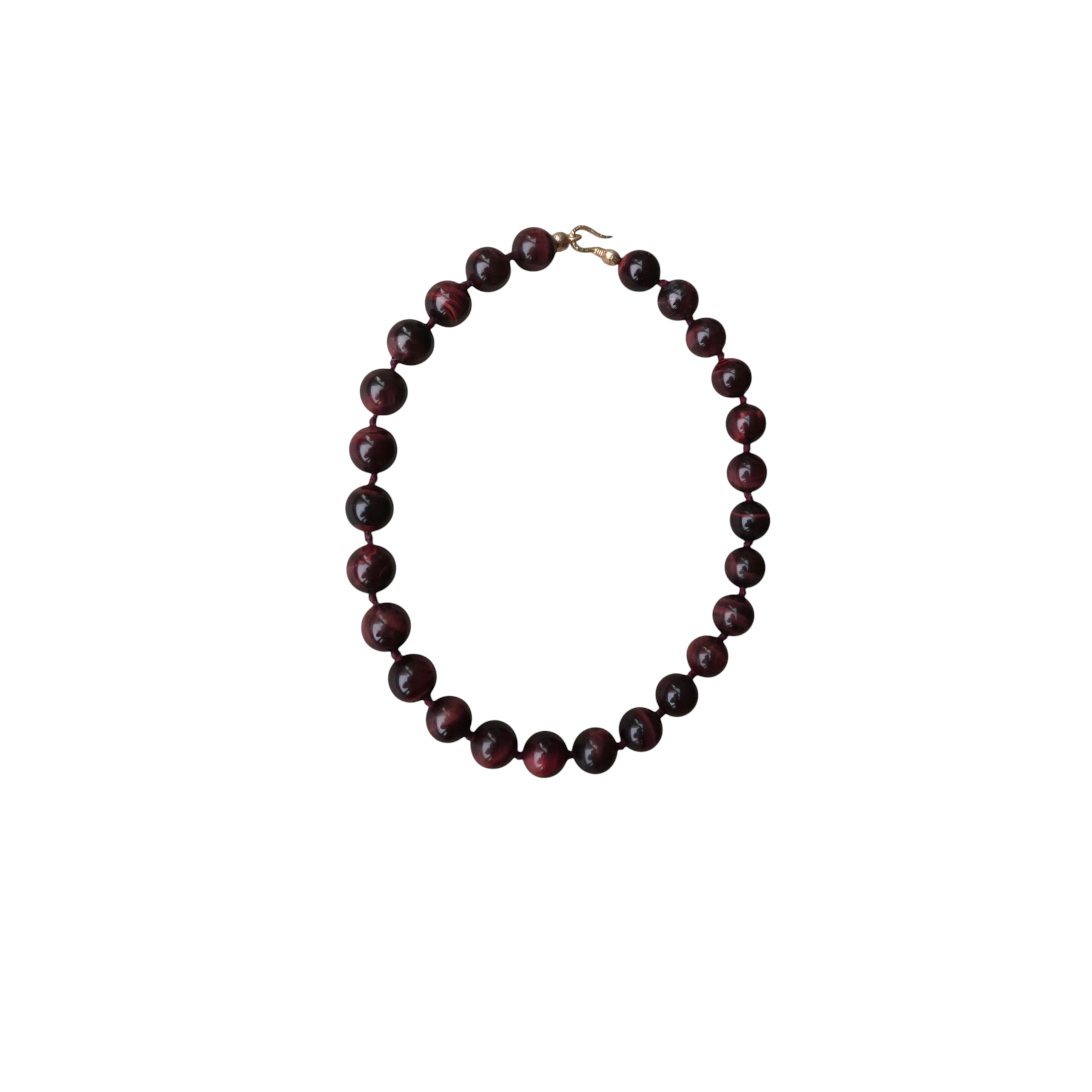 RED TIGER’S EYE NECKLACE