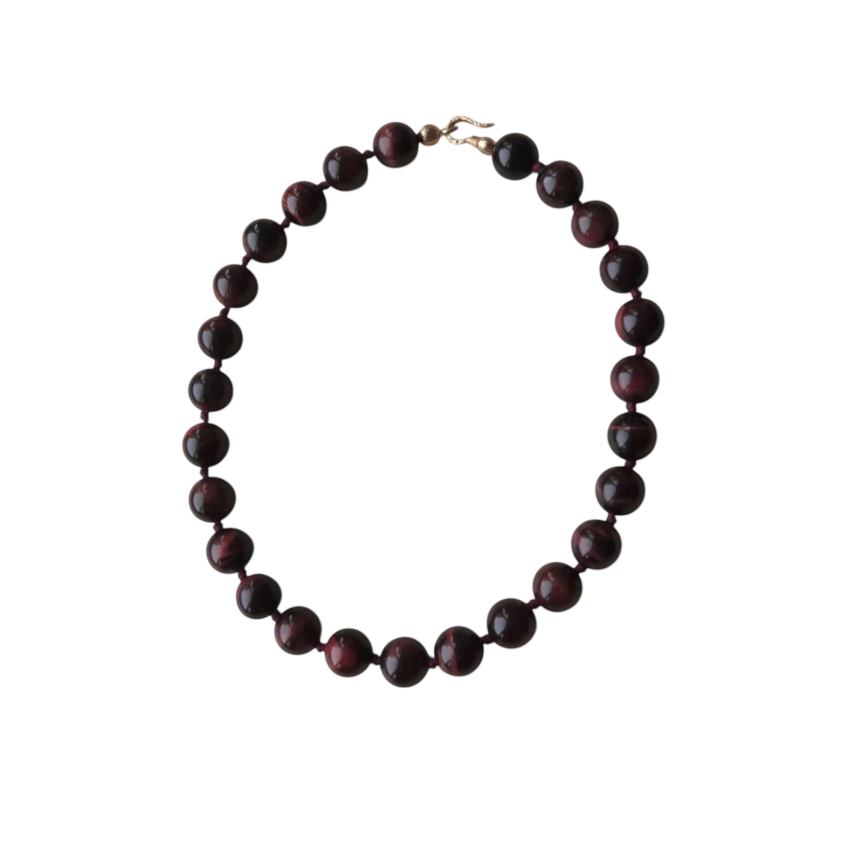 RED TIGER’S EYE NECKLACE