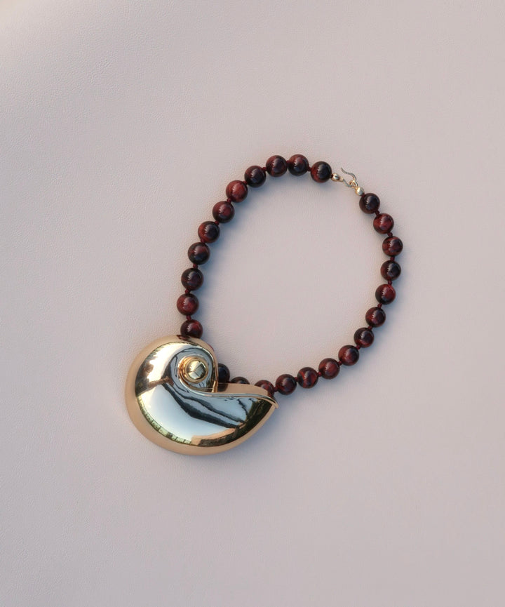 COVE NECKLACE || RED TIGER EYE