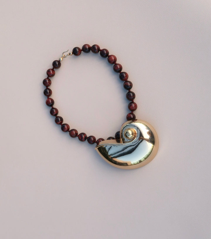 COVE NECKLACE || RED TIGER EYE
