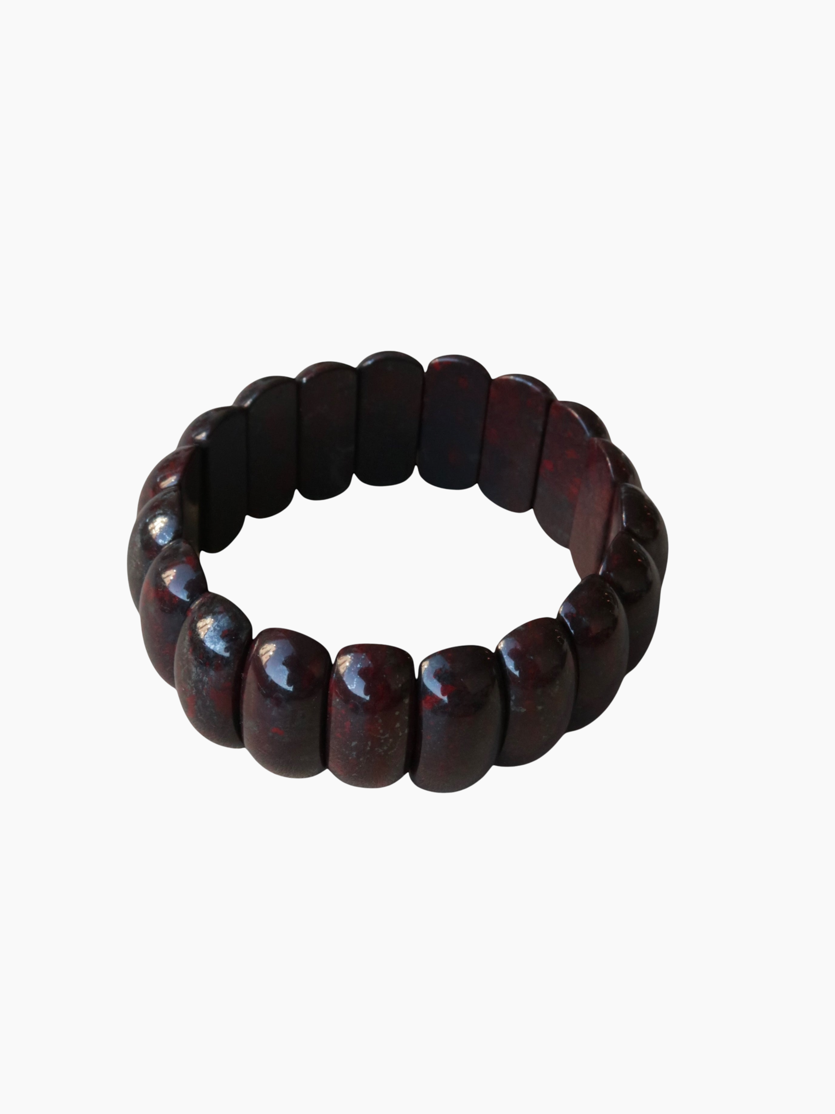 BURGUNDY STONE BANGLE