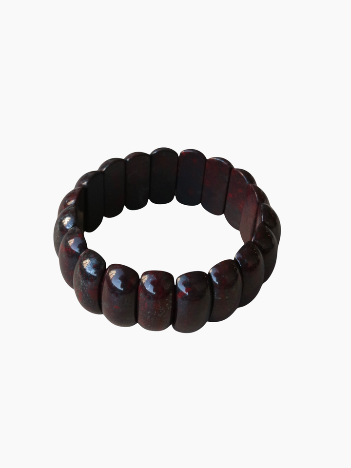 BURGUNDY STONE BANGLE