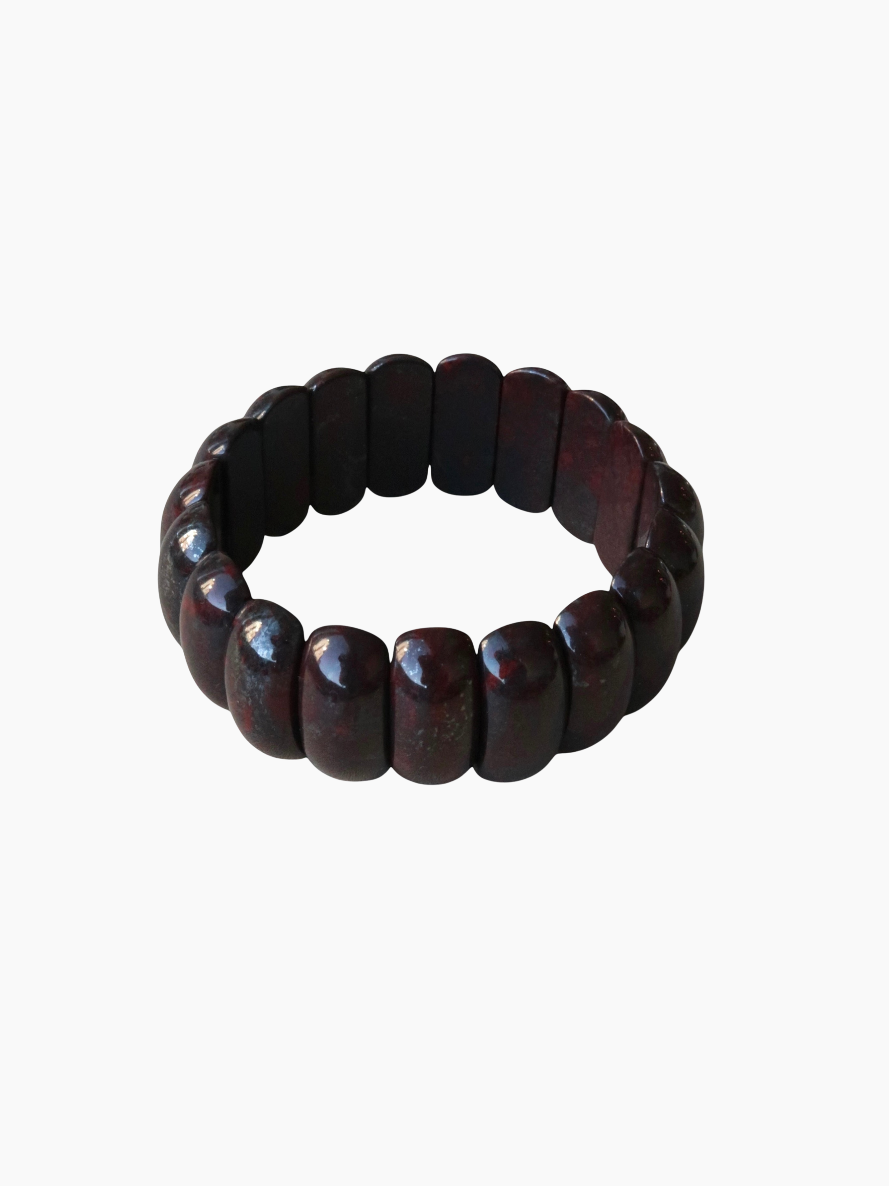 BURGUNDY STONE BANGLE