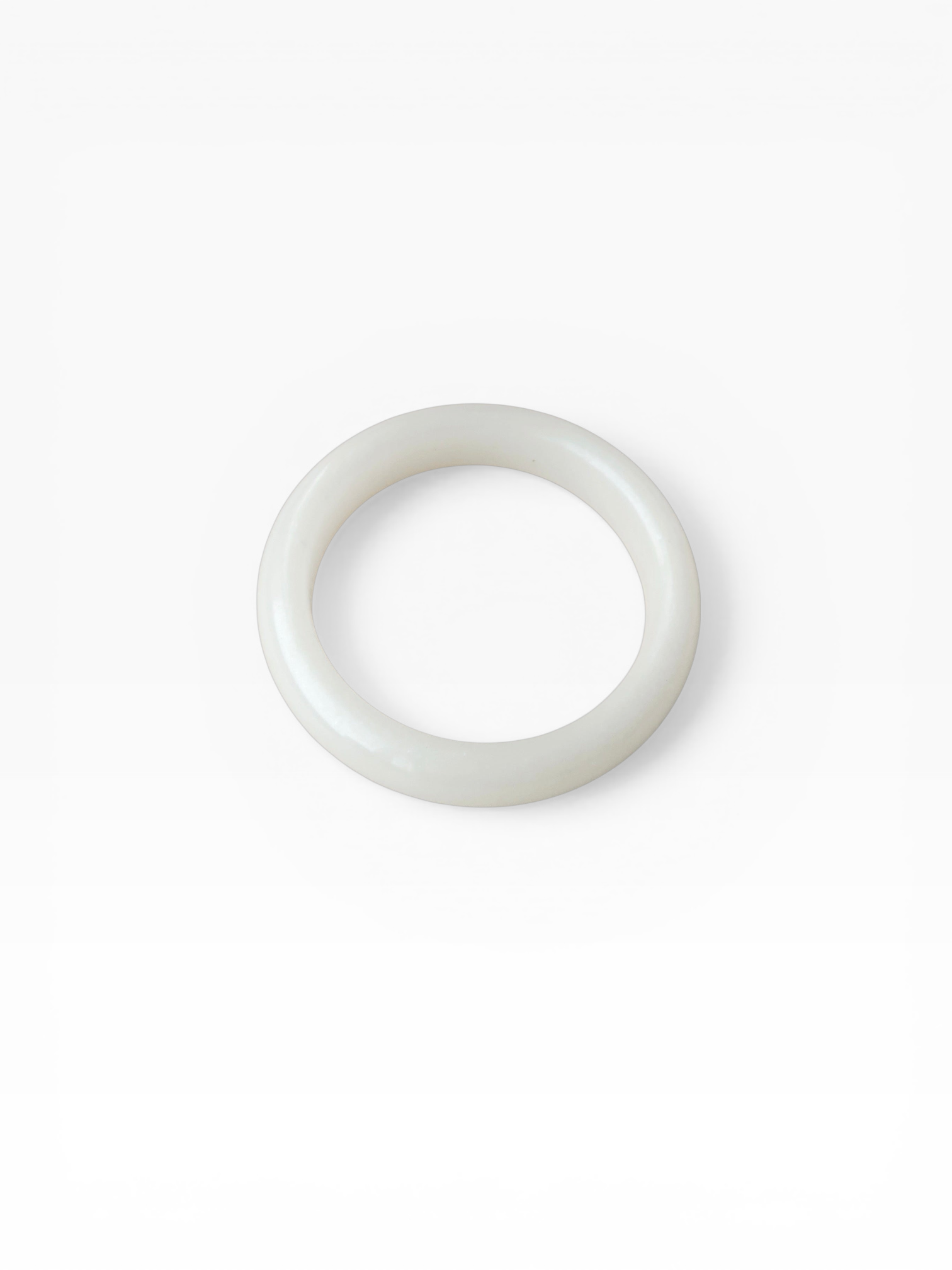 WHITE JADE BANGLE