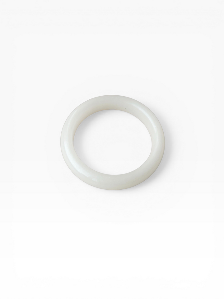 WHITE JADE BANGLE
