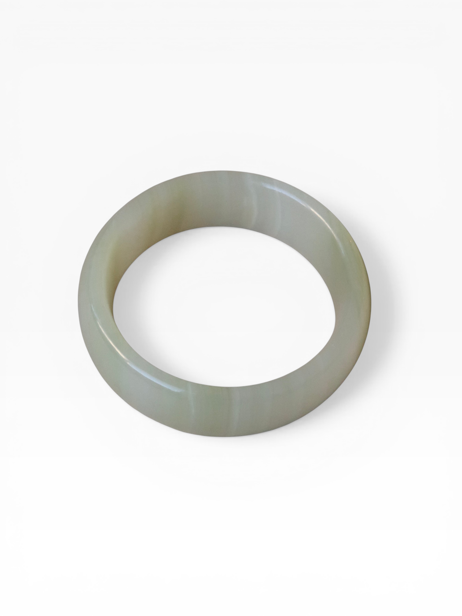 LIGHT GREEN JADE BANGLE