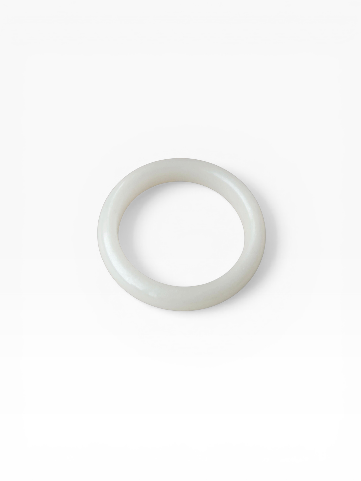 WHITE JADE BANGLE