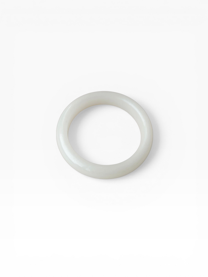 WHITE JADE BANGLE